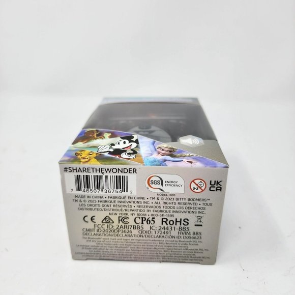 Disney 100 Minnie Mouse Bitty Boomers Mini Collectible Bluetooth Speaker New - Picture 5 of 10